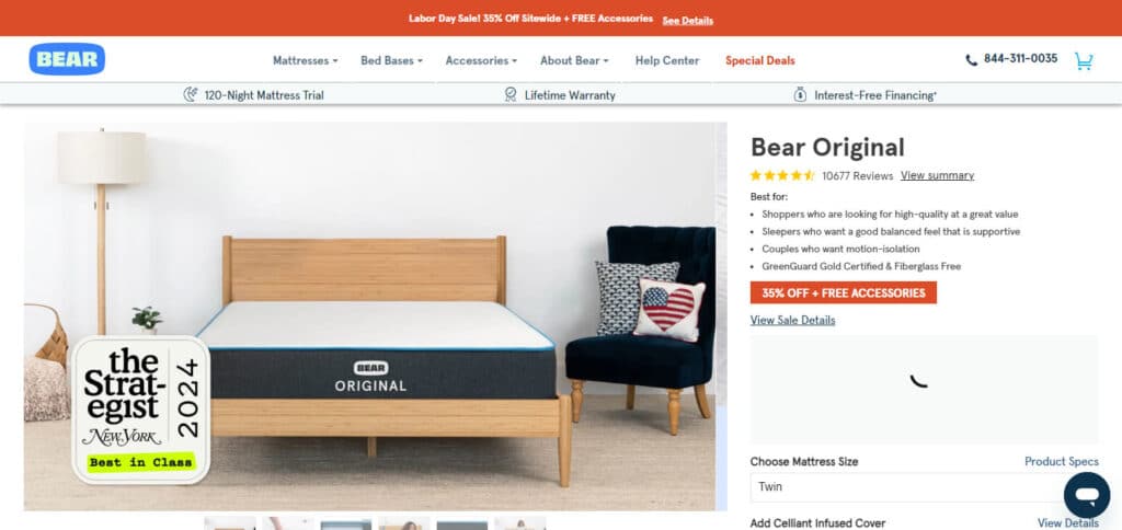 Bear Original Inexpensive Mattress