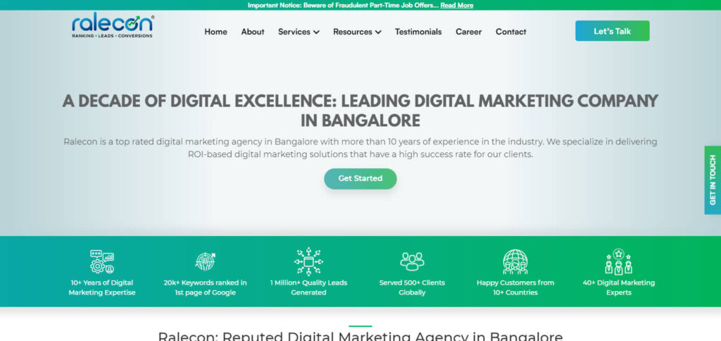 Ralecon Digital Marketing Agency Bangalore