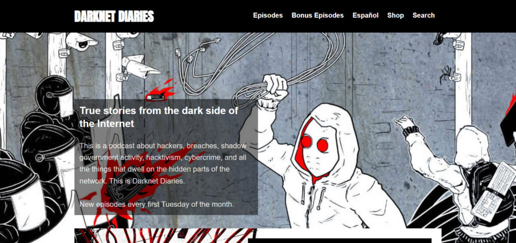 Darknet Diaries Tech Podcasts