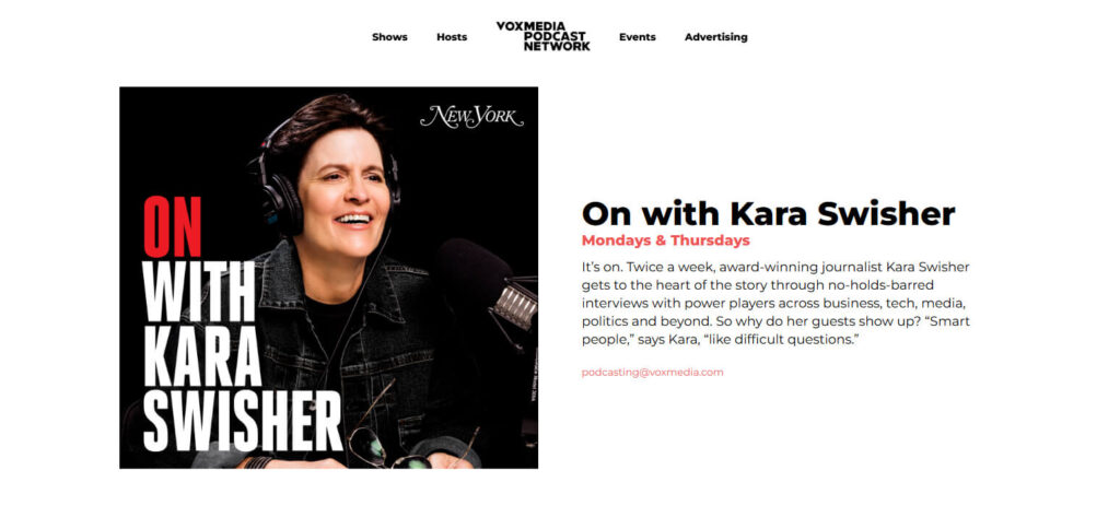 On with Kara Swisher Tech Podcasts