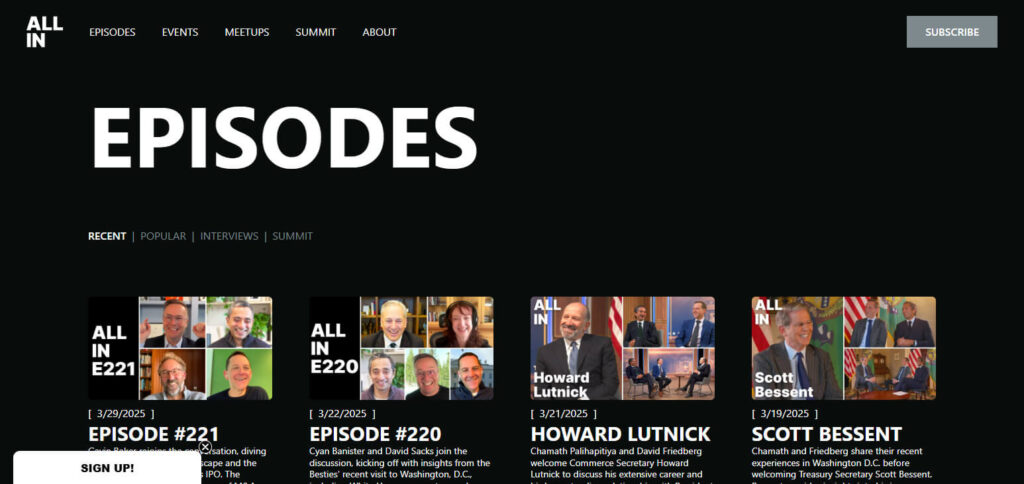 All-In Podcast Tech Podcasts