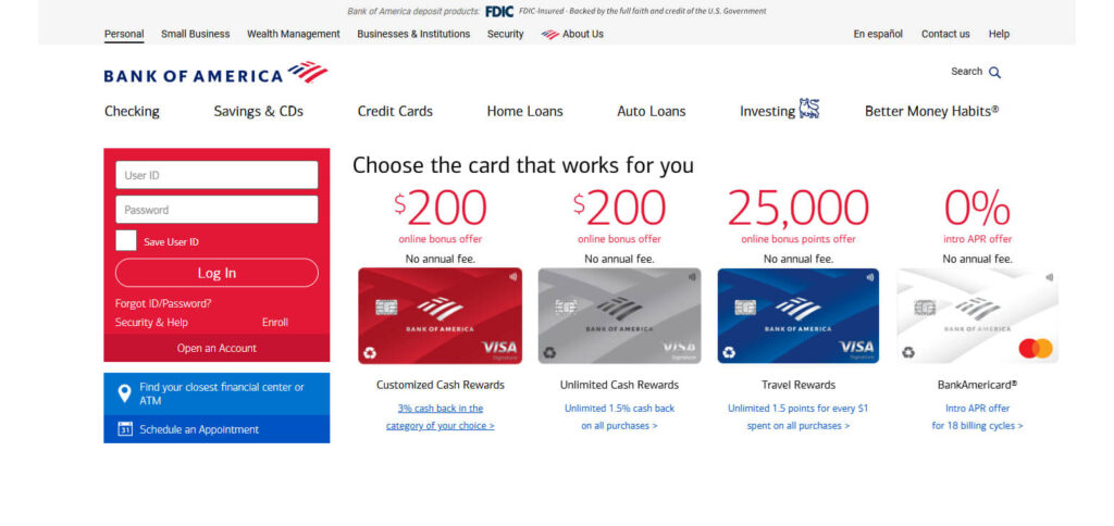 Bank of America Mobile Banking Apps