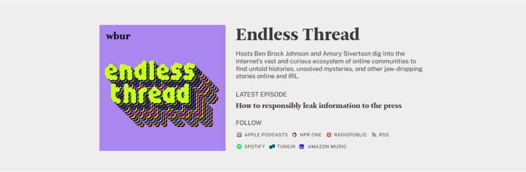 Endless Thread Tech Podcasts