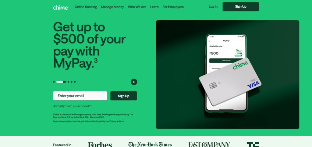Chime Mobile Banking Apps